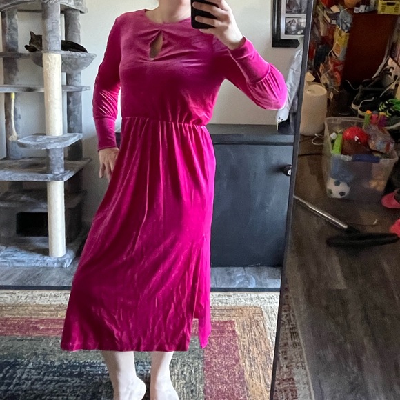 Beautiful Velour Midi Dress - Picture 1 of 15